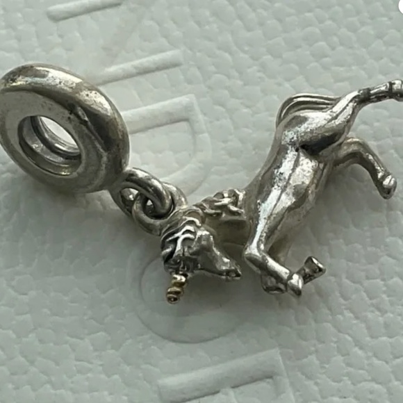 Pandora Silver Unicorn Bracelet Charm - Picture 2 of 3